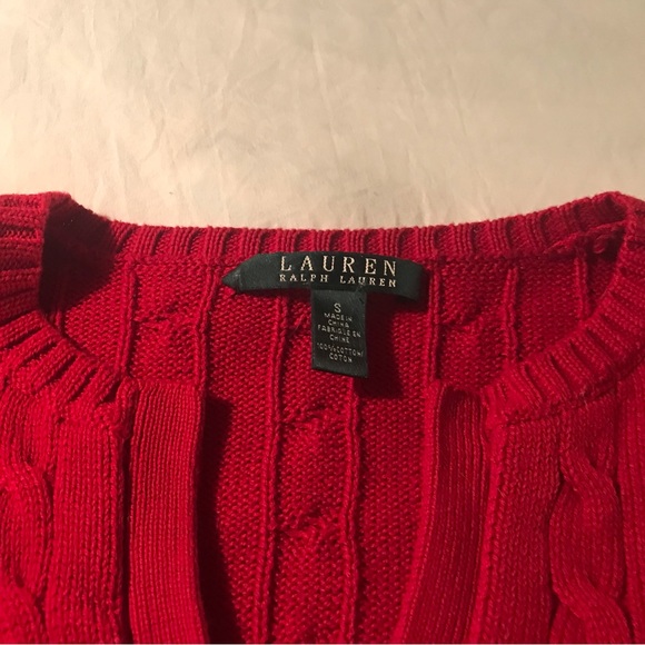 Lauren by Ralph Lauren Red Knitted sweater - Picture 2 of 2